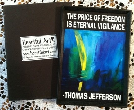 Price of freedom magnet - Thomas Jefferson